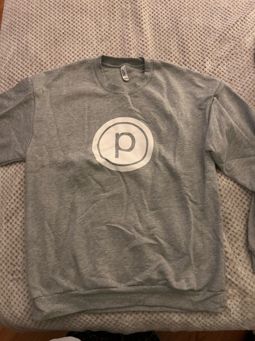 Gray Crewneck Sweatshirt with Pure Barre Logo
